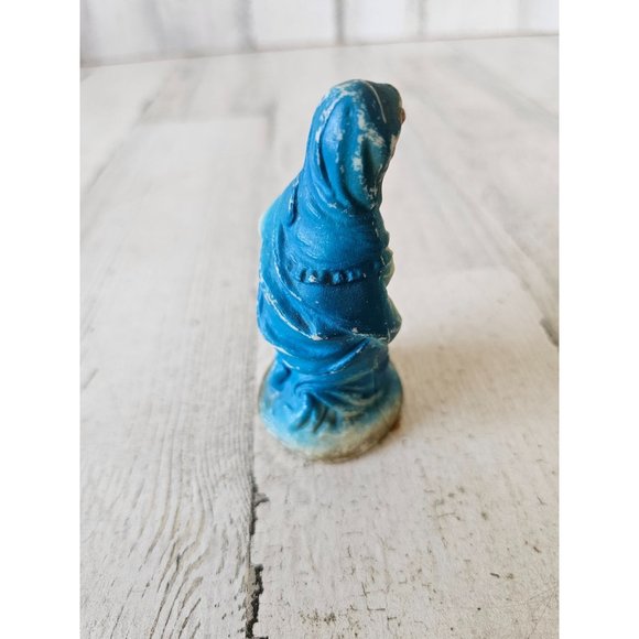 Vintage plastic Virgin Mary nativity village Xmas decor religious - Picture 5 of 8